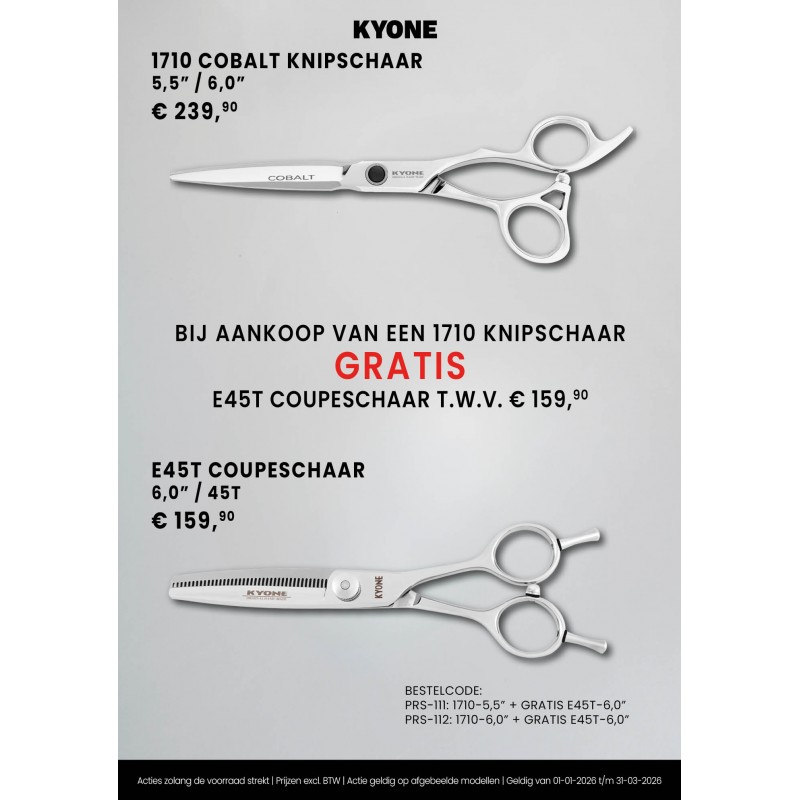 ACTIE SET 1710 6.0" KNIPSCHAAR COBALT MET GRATIS COUPESCHAAR 6.0/ E45T ACTIE SET 1710 6.0" KNIPSCHAAR COBALT MET GRATIS COUPESCHAAR 6.0/ E45T